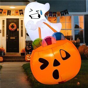 5 FT Tall Halloween Inflatables Outdoor Decorations, Inflatable Cute